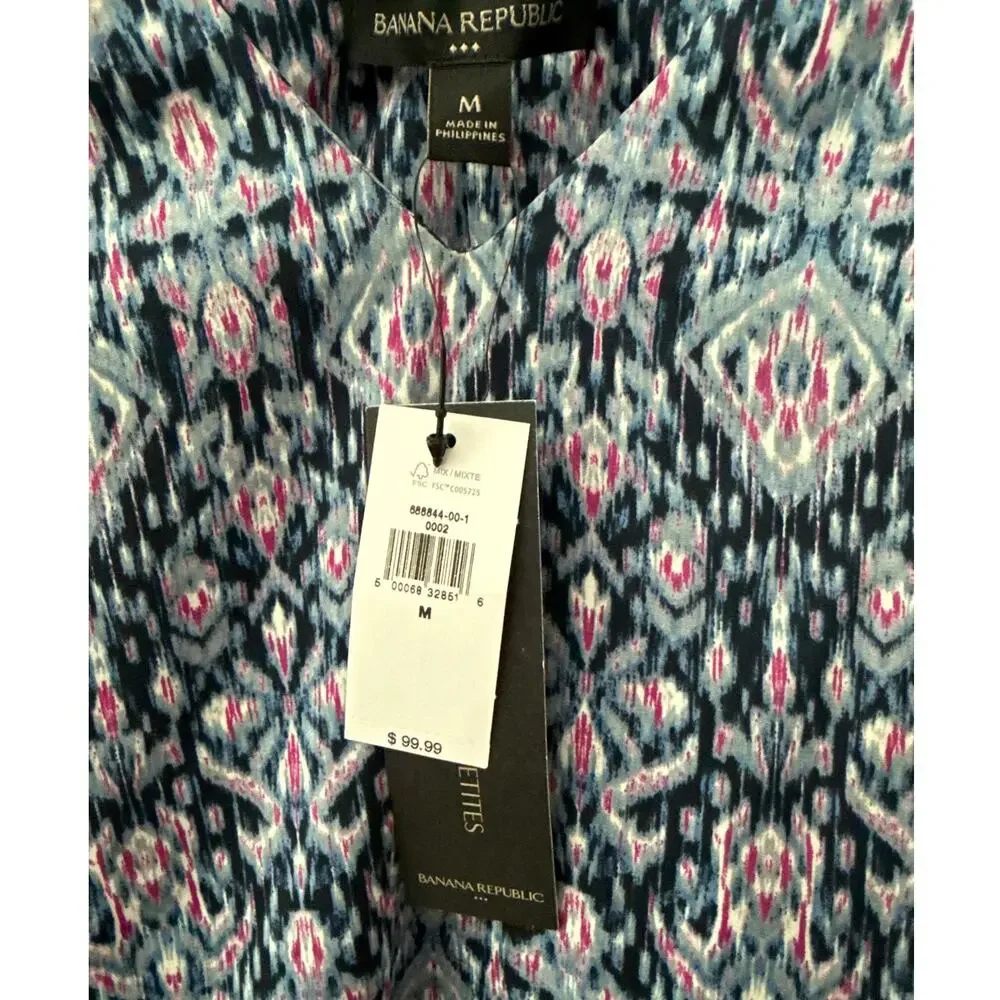 Banana Republic Tie Shoulder Tiered Midi Dress in European‎ Summer Size Medium - Picture 5 of 10